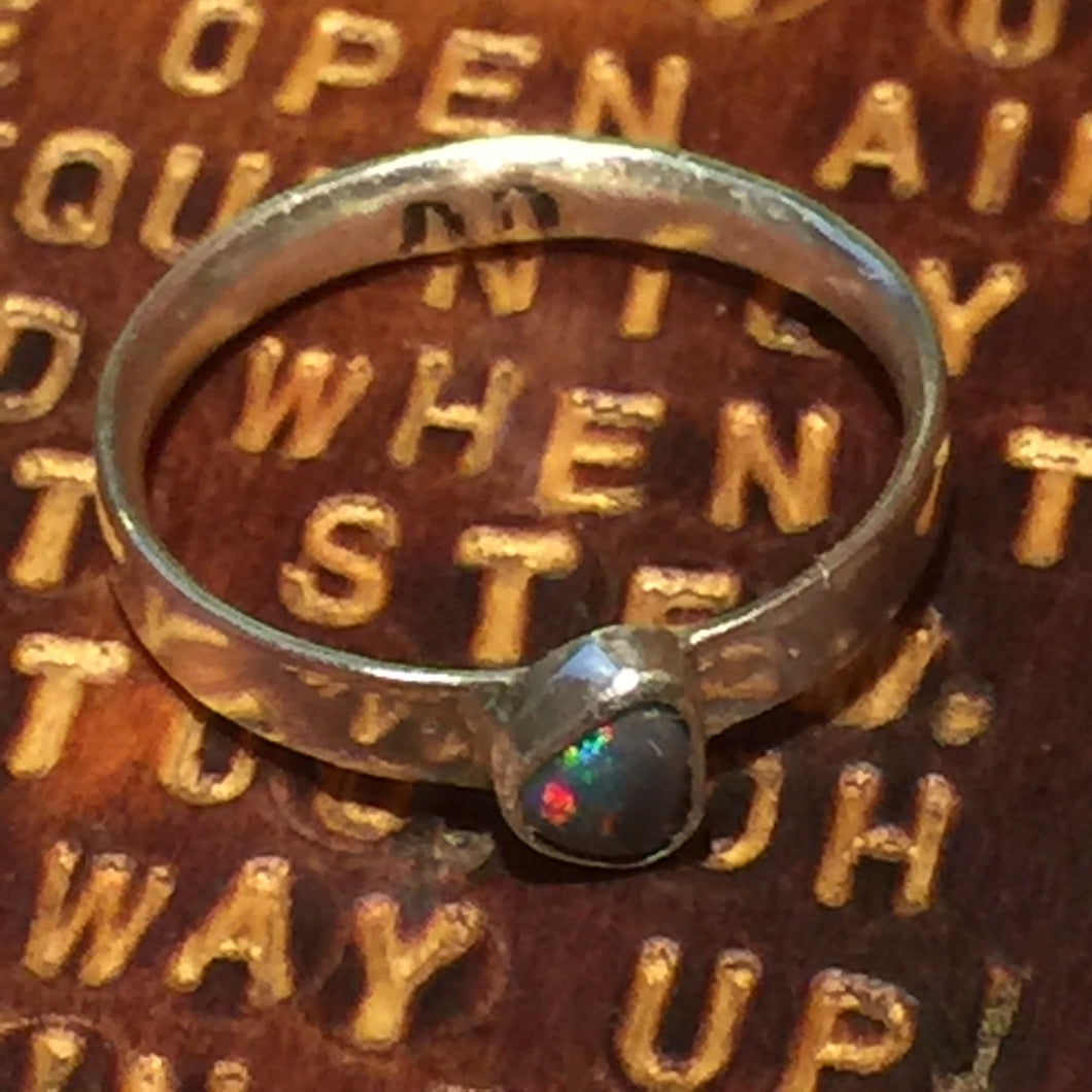 Special Order Amanda's Black opal Ring