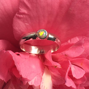 Crystal Opal Ring (size 7 or N1/2)